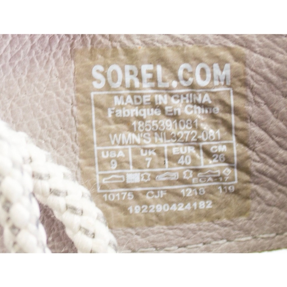 Sorel Joanie Womens Size US 9 Lace Wedge Sandals Saddle Ash Grey Peep Toe Shoes - Picture 9 of 11